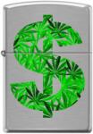Zippo Brichetă Zippo Cannabis Leaf Dollar 7811 7811 Bricheta