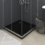vidaXL Cădiță de duș pătrată, negru, 80x80 cm, ABS (148916) - vidaxl