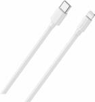 RealPower 385242 USB-C apa - Lightning apa Adat és töltő kábel - Fehér (2m) (385242)