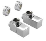 Sapho CUBE csatlakozó készlet szett, sarokszeleppel, szögletes, króm CP4010S (CP4010S)