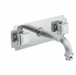 Bugnatese Olympia 3-lyukas fali mosdócsaptelep leeresztő nélkül, 25 cm-es kifolyóval, arany 8472DO (8472DO)