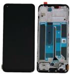  4906919 Gyári Realme 8 / 8 Pro OLED kijelző érintővel fekete kerettel előlap (4906919)
