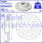 DELPHI Disc frana DELPHI BG4921C (BG4921C) - automobilus