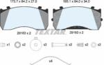 TEXTAR set placute frana, frana disc TEXTAR 2918301 - automobilus