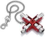 KNIPEX Univerzális kulcs szekrényekhez és elzáró rendszerekhez 90mm (00 11 06)