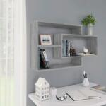 vidaXL Raft de perete, sonoma gri, 104x20x58, 5 cm, lemn compozit (815289) Raft