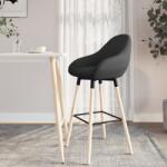 vidaXL Scaun de bar, negru, material textil (338708)