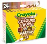 Crayola Crayola: Colours of the World, Set de markere colorate în tonul pielii - 24 buc (58 7804)
