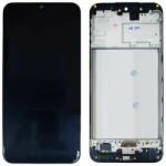 Samsung Galaxy M21 M215F - LCD Kijelző + Érintőüveg + Keret (Black) OLED