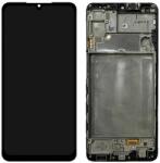 Samsung Galaxy M22 M225F - LCD Kijelző + Érintőüveg + Keret (Black) OLED, Black
