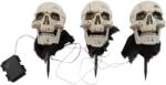 Europalms Halloween Skeleton Head with Stake, Set of 3, 29cm (83316122)
