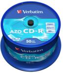 Verbatim CD-R lemez, Crystal bevonat, AZO, 700MB, 52x, 50 db, hengeren VERBATIM DataLife Plus (CDV7052B50) - pencart