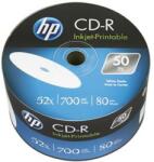 HP CD-R lemez, nyomtatható, 700MB, 52x, 50 db, zsugor csomagolás, HP (CDH7052Z50N) - pencart