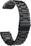 Ricardo Brățară din oțel Ricardo 26mm (pentru Garmin Fenix 7X/6X/5X, Tactix etc. ), neagră V1, QuickFit