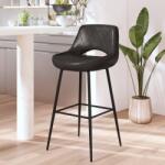 vidaXL Scaun de bar, gri, piele ecologică (338669)