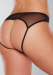 Allure Open Panty Mesh Black