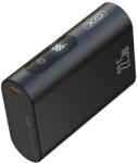 XO PR155 power bank 10000 mAh (Fekete) - fémházas, digitális kijelző, PD 20W + QC 22.5W, érintésérzékeny, mini kivitel