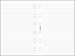 FILOFAX Kalendárium betét, jegyzetlap, pocket méret, vonalas, FILOFAX, fehér (NFX213008) - iroda24