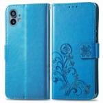  ART Husa portofel Nothing Phone 1 FLOWERS albastru