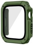 gigapack Műanyag keret (BUMPER, ütésálló + kijelzővédő üveg) ZÖLD Apple Watch Series SE 44mm (GP-125079)