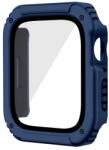 gigapack Műanyag keret (BUMPER, ütésálló + kijelzővédő üveg) SÖTÉTKÉK Apple Watch Series 3 38mm (GP-125074)