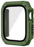 gigapack Műanyag keret (BUMPER, ütésálló + kijelzővédő üveg) ZÖLD Apple Watch Series 3 38mm (GP-125080)