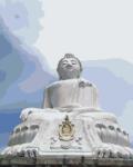  Festés számok szerint - Nagy Buddha szobor, Thaiföld Méret: 40x50cm, Keretezés: Keret nélkül (csak a vászon)