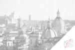  PontPöttyöző - Városkép - Róma Méret: 40x60cm, Keretezés: Keret nélkül (csak a vászon), Szín: Kék