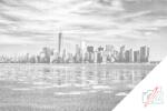 PontPöttyöző - New York - Panoráma Méret: 40x60cm, Keretezés: Keret nélkül (csak a vászon), Szín: Fekete