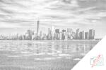  PontPöttyöző - New York - Panoráma Méret: 40x60cm, Keretezés: Keret nélkül (csak a vászon), Szín: Kék