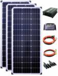 Solartronic Пълен комплект 3x100W, 12V 1200mm, Инверотр 1500W, 20A соларен контролер (SET300M-NM1500-LR20Agelb)