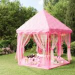 vidaXL Cort de joacă Princess cu 250 de bile, roz, 133x140 cm (3107714)
