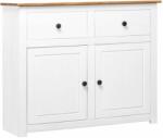 vidaXL Servantă, alb, 93x40x80 cm, lemn masiv pin, gama Panama (282699) Comoda