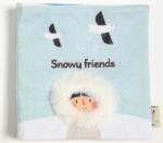 ThreadBear Design Carte textilă Snowy Friends Activity Book ThreadBear animale polare din bumbac 100% fin de la 0 luni (TB4082)