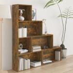 vidaXL Bibliotecă, stejar fumuriu, 155x24x160 cm (815360) Biblioteca