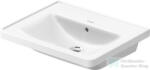 Duravit D-NEO 600x480 mm-es bútorral aláépíthető mosdó csaplyuk nélkül, Wondergliss bevonattal fehér 23676000601 (23676000601)