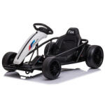 Hollicy Kinderauto Go Kart electric pentru copii SX1968, 500W putere, 24V, CU ROTI MOI Alb