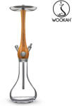 WOOKAH Narghilea WOOKAH din lemn, model Iroko, Vas Transparet (wk2)