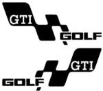 ERS Sticker 2 x Golf GTI 30cm