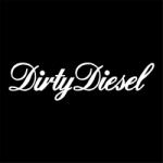 ERS Sticker Parbriz Dirty Diesel ALB 40cm