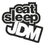 ERS Sticker Eat, Sleep, JDM 20cm