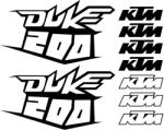 ERS Seturi Stickere Moto KTM DUKE 200, DUKE 125 - ersstickers - 114,00 RON