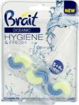 Brait WC tisztító blokk, 2 fázisú, 45 g, "Brait Hygiene and fresh", óceán (12734)