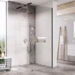 RAVAK Walk In Wall-80 v. 200 black+Transparent