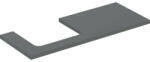 Geberit One mosdópult bal oldali kivágással 120x47 cm, pultra ültethető mosdóhoz, matt láva 505.305. 00.3 (505.305.00.3) - szaniteronline