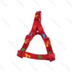 Nobleza Kutyamintás piros színű textil hám "XS" méret (Sz1.0 cm x H25-40 cm) (017102_P)