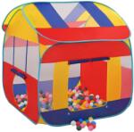 vidaXL Cort de joacă cu 550 de bile, 123x120x126 cm (3107708)