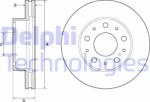 DELPHI Disc frana DELPHI BG9180C (BG9180C) - automobilus