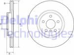 DELPHI Disc frana DELPHI BG4780C (BG4780C) - automobilus