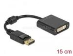 Delock 61008 DisplayPort 1.1 apa - DVI anya passzív fekete adapter (DL61008) (DL61008)